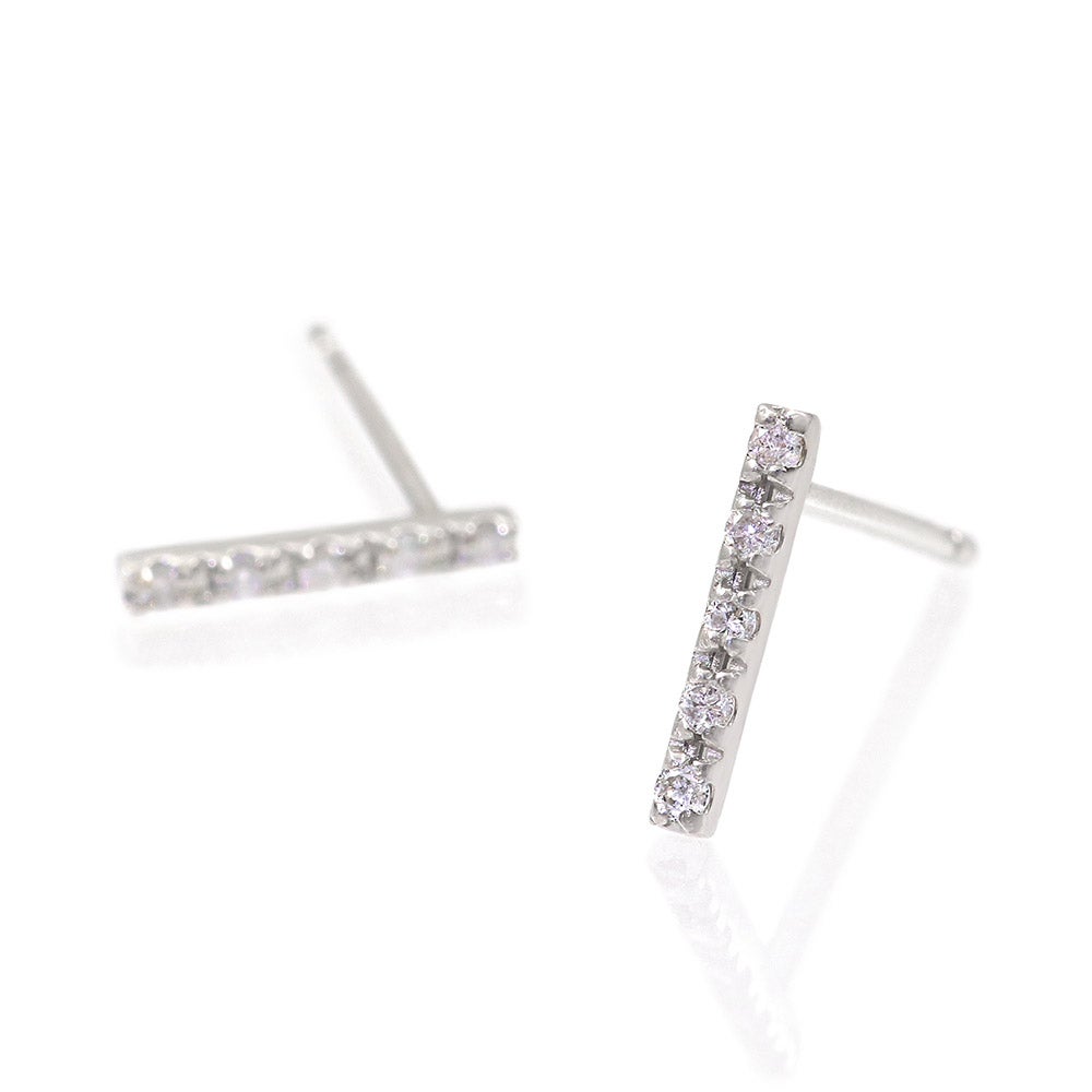 Pt900 ダイヤモンド バーピアス_03
