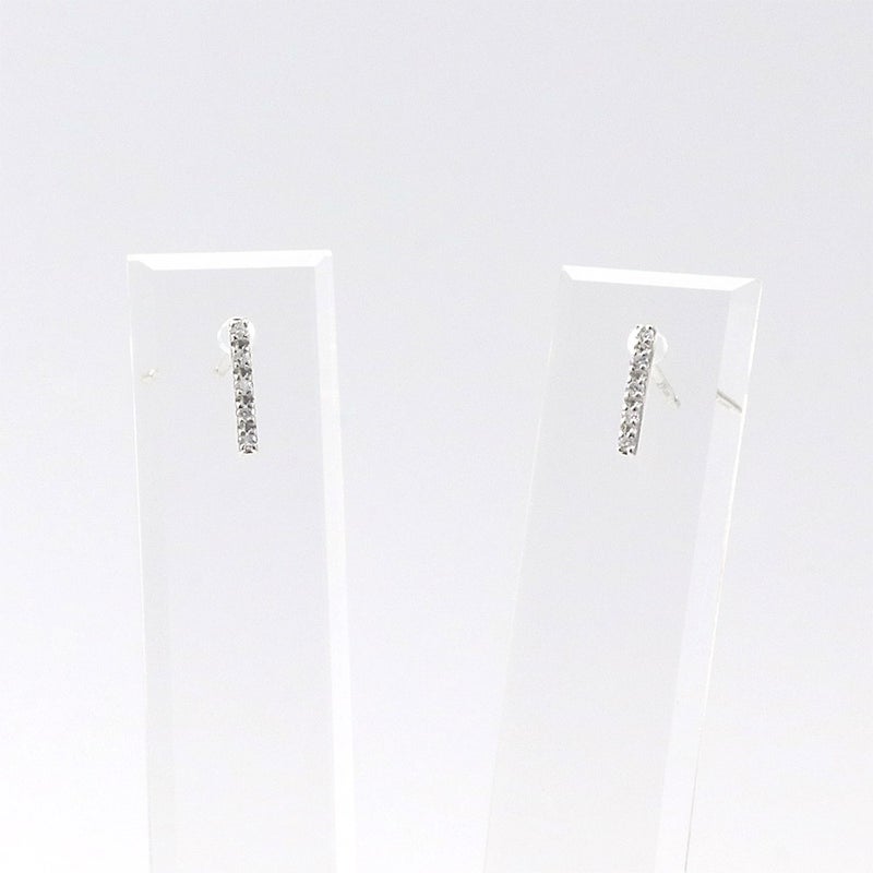 Pt900 ダイヤモンド バーピアス_12