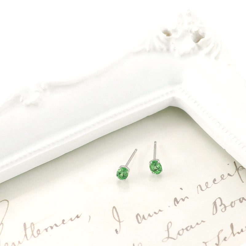 Pt900 ツァボライト ピアス_09