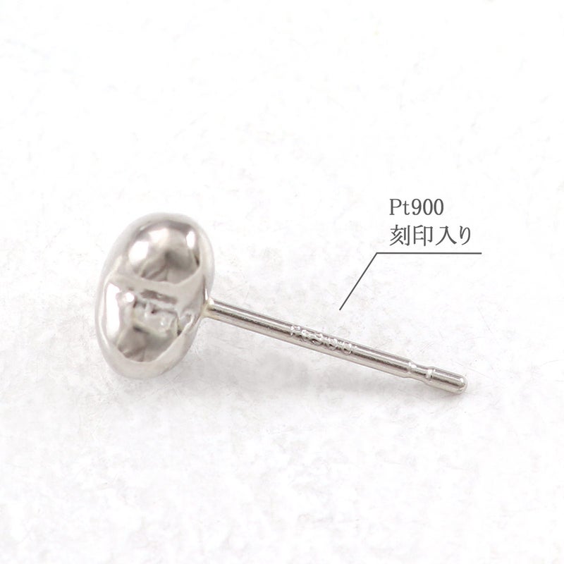 Pt900 ハート ピアス_05
