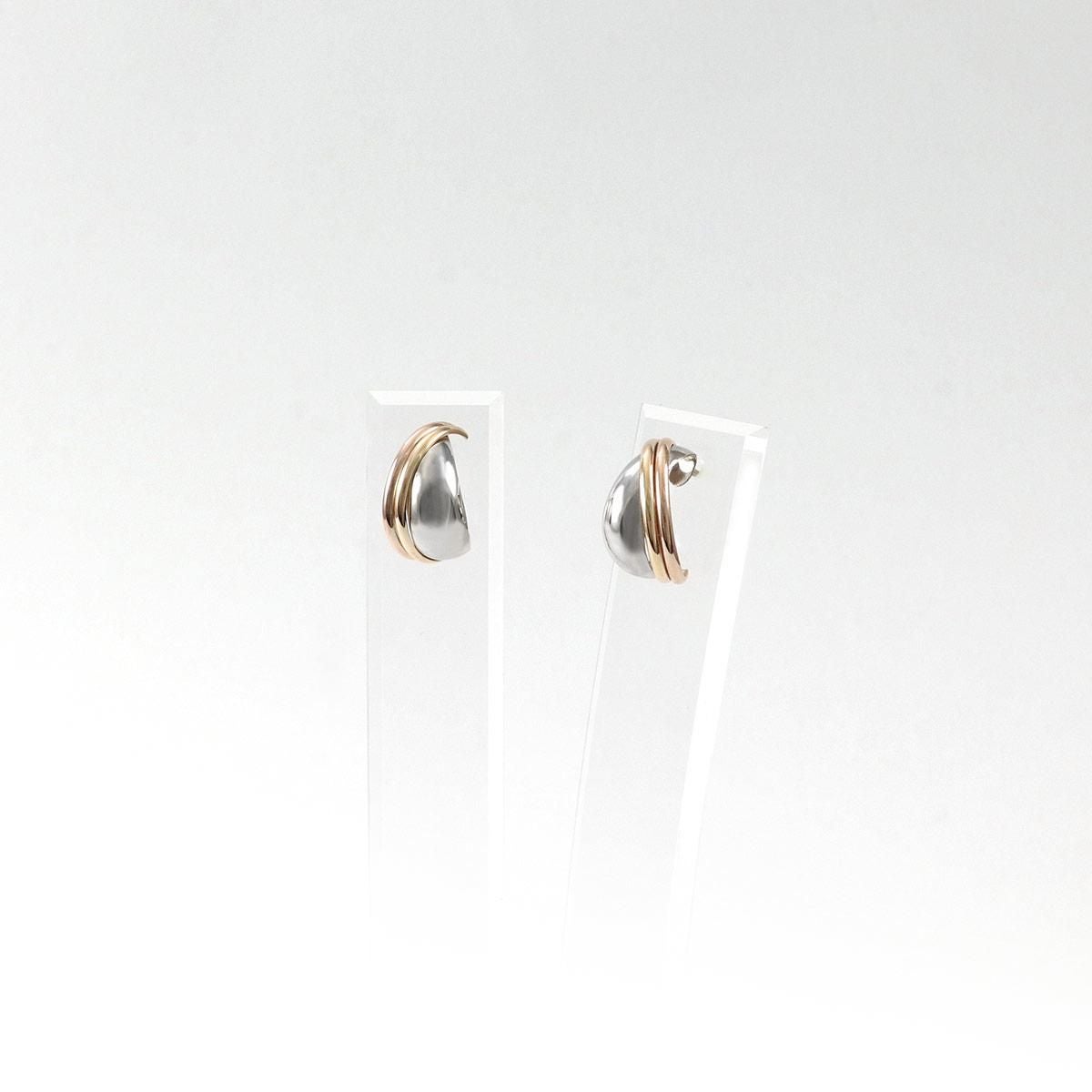 Pt900＆K10PG 交差デザインピアス_09