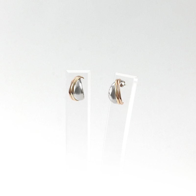 Pt900＆K10PG 交差デザインピアス_09