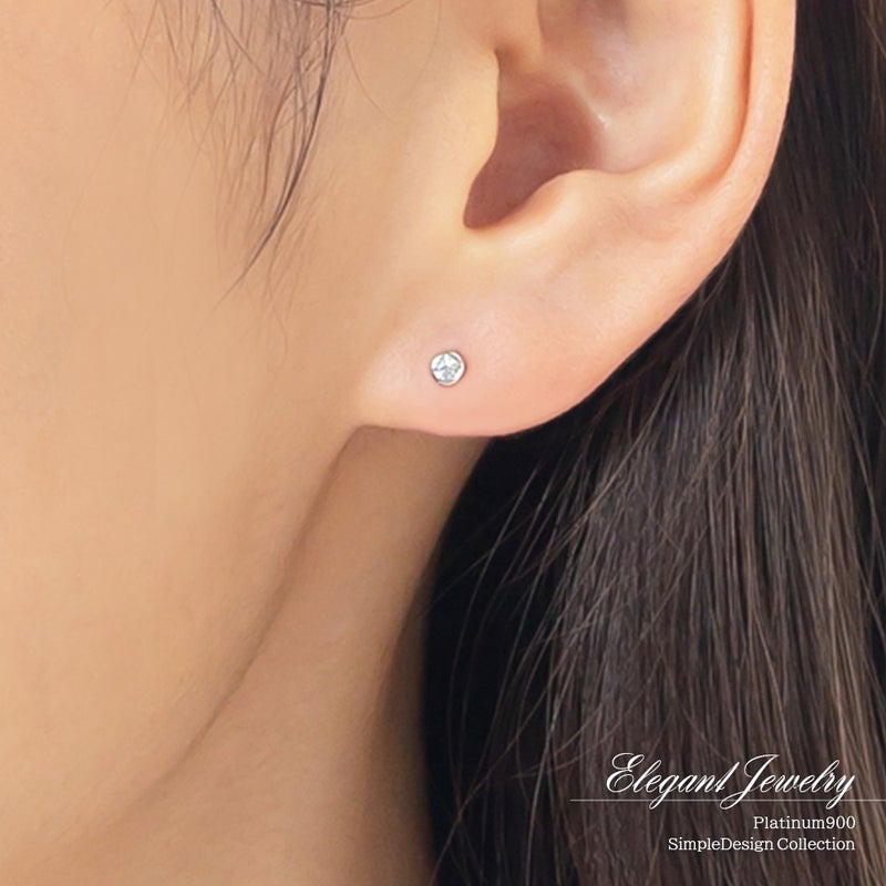 Pt900 ダイヤモンド ピアス_05