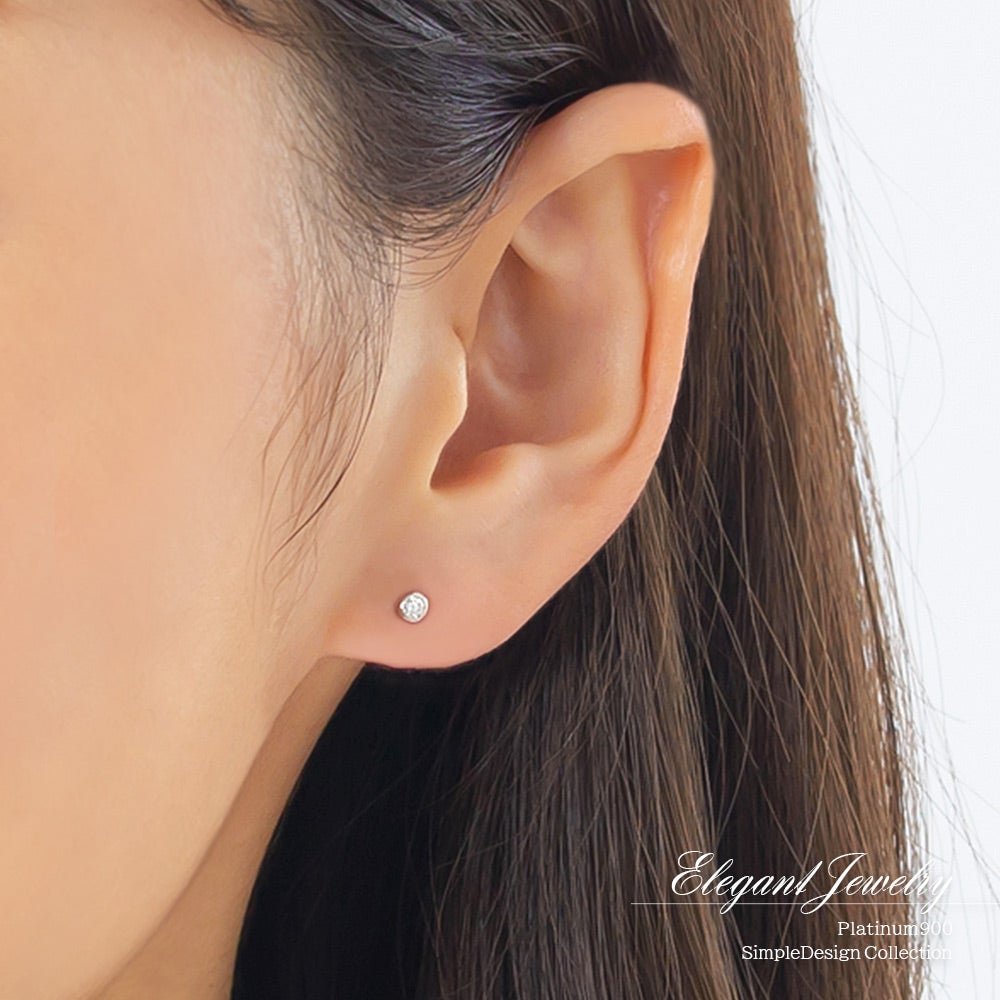 Pt900 ダイヤモンド ピアス_11