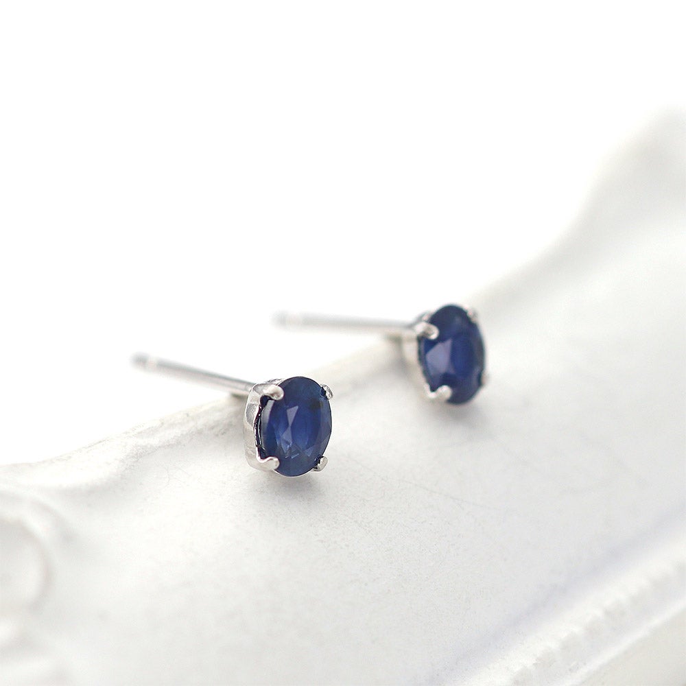 Pt900 サファイア ピアス 9月 誕生石_04