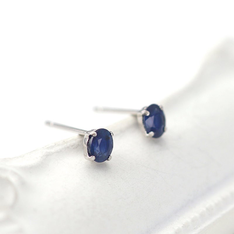 Pt900 サファイア ピアス 9月 誕生石_04