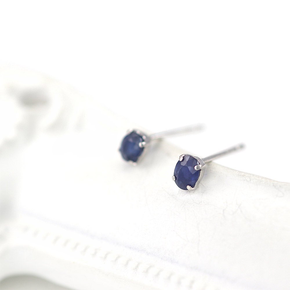 Pt900 サファイア ピアス 9月 誕生石_09