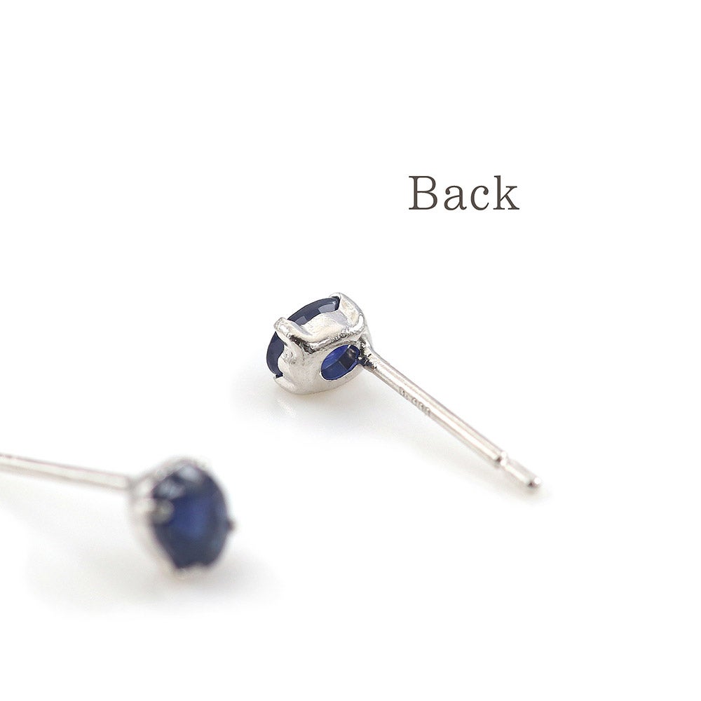 Pt900 サファイア ピアス 9月 誕生石_12