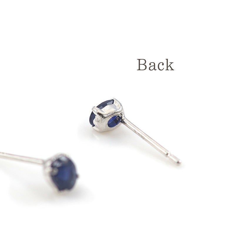 Pt900 サファイア ピアス 9月 誕生石_12