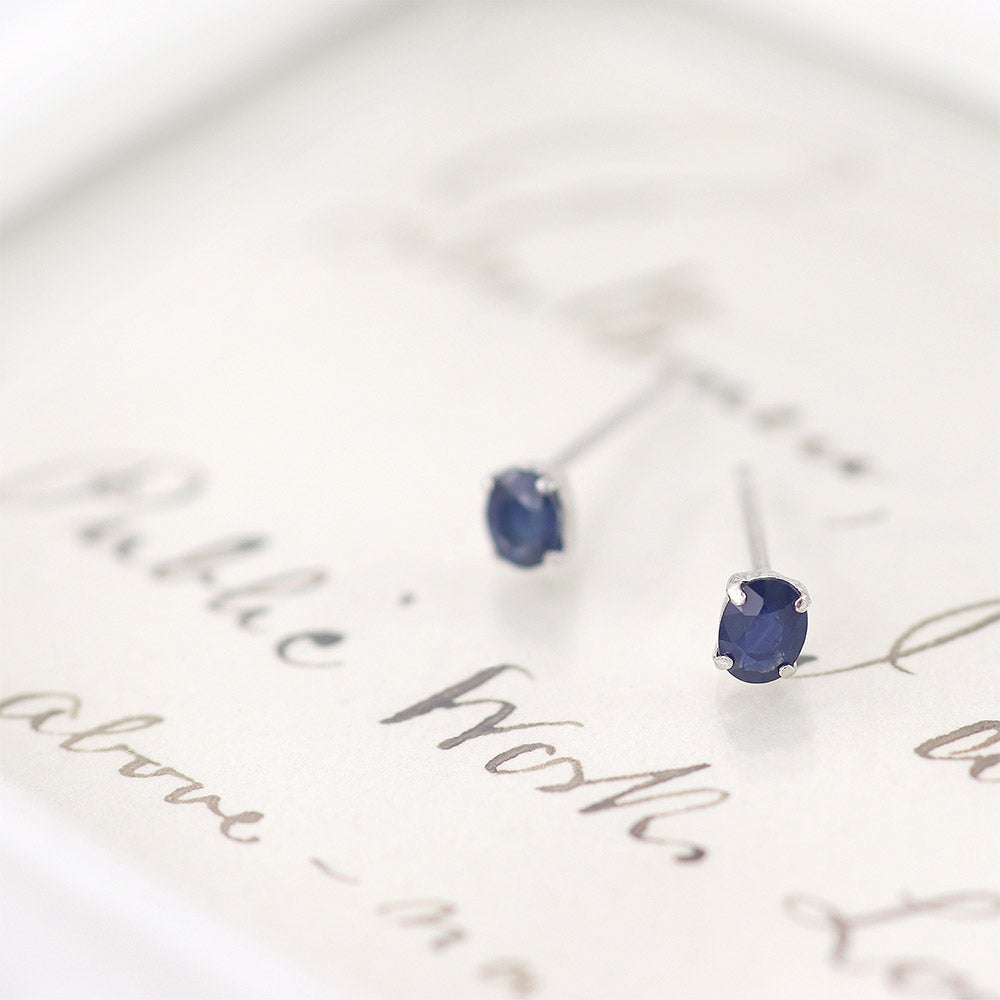 Pt900 サファイア ピアス 9月 誕生石_13