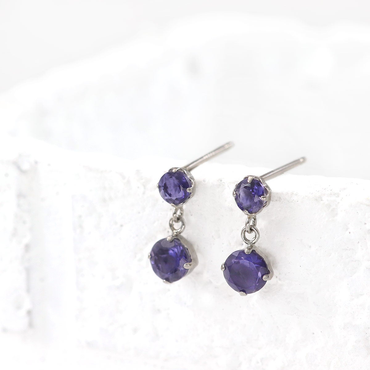 Pt900 アイオライト ピアス_02