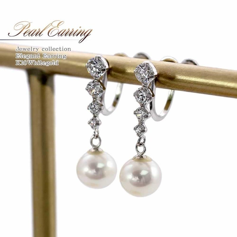 K10WG 淡水真珠 イヤリング_01