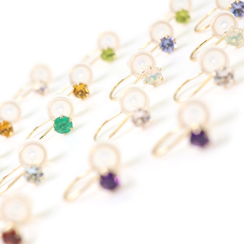 K10YG 誕生石 イヤリング_02