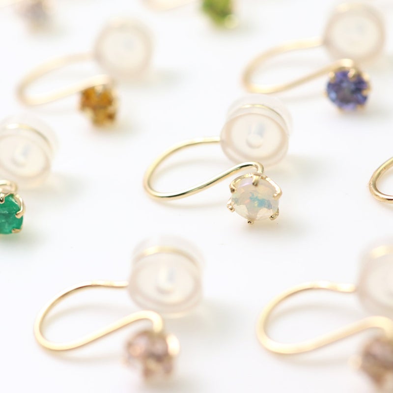 K10YG 誕生石 イヤリング_11