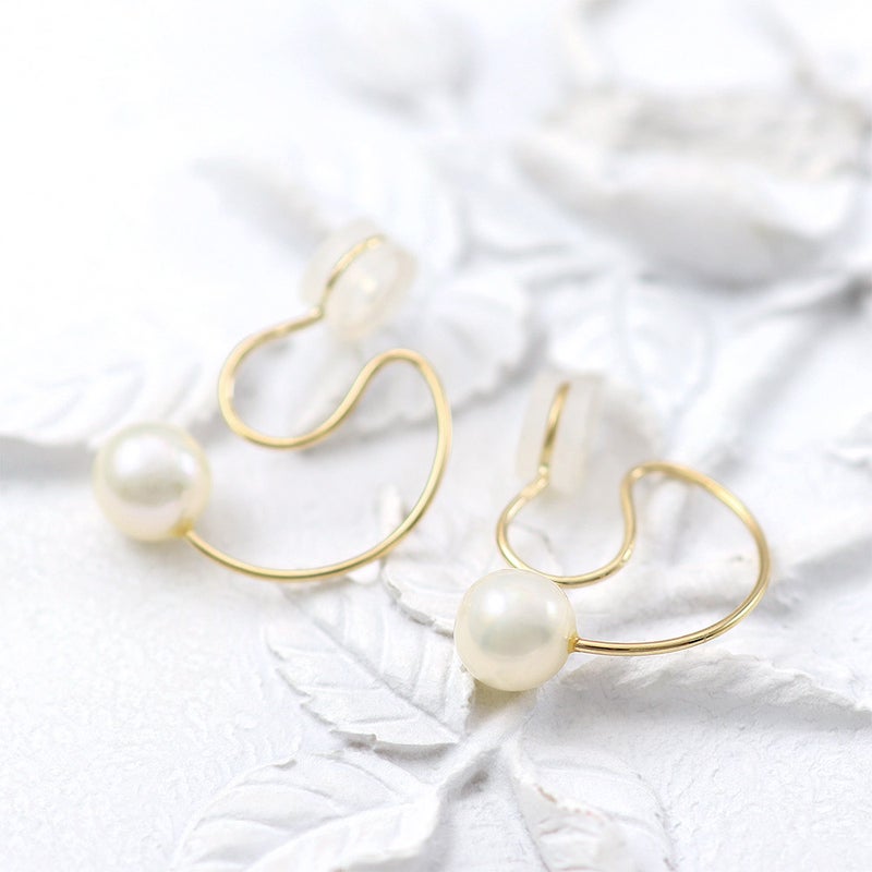 K10YG 淡水真珠 フープイヤリング_02