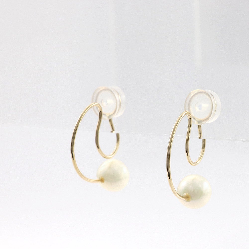 K10YG 淡水真珠 フープイヤリング_03