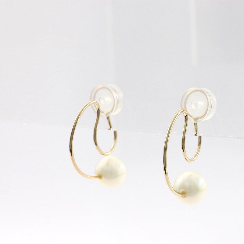 K10YG 淡水真珠 フープイヤリング_03