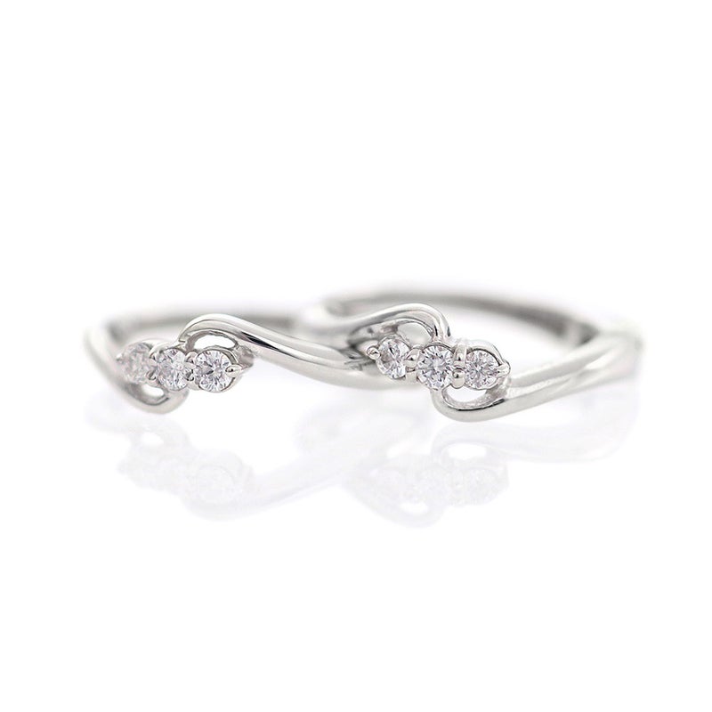 K10WG ダイヤモンド フープ ピアリング_12