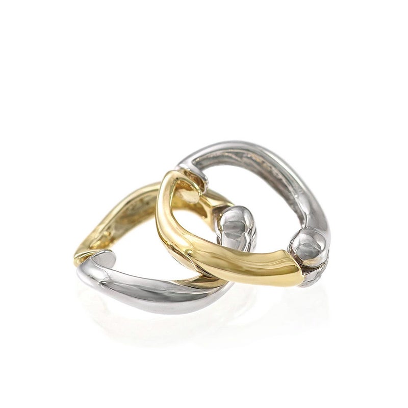 K10YG×K10WG リバーシブル フープ ピアリング_02