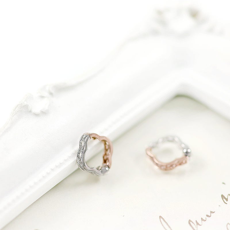 K10PG/K10WG リバーシブル フラワー ピアリング_10