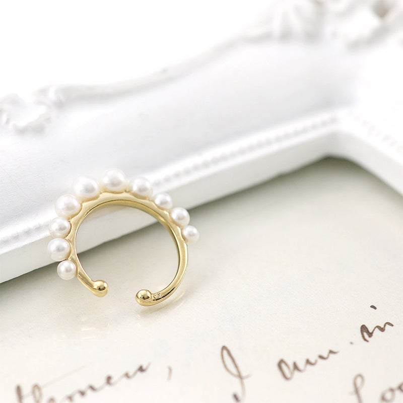 K10YG 淡水真珠 イヤーカフ_11