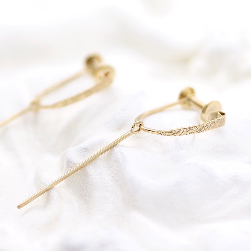 K10YG バー イヤリング_10