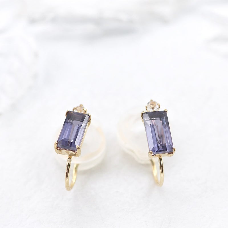 K10YG カラーストーン イヤリング_02