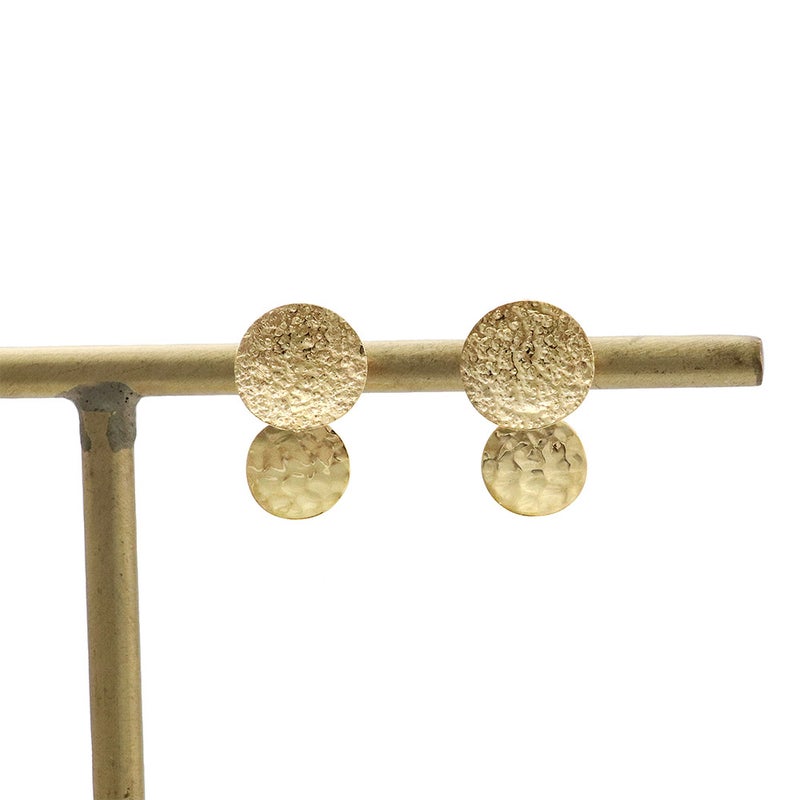 K10YG ダブルサークルイヤリング_12