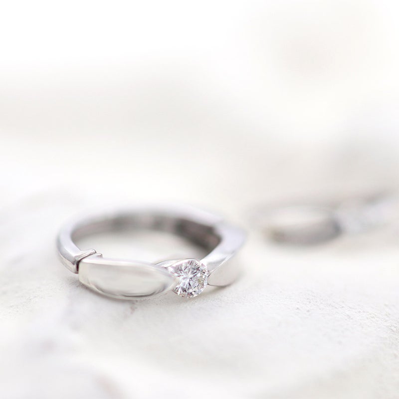 K10WG ダイヤモンド フープ ピアリング_03