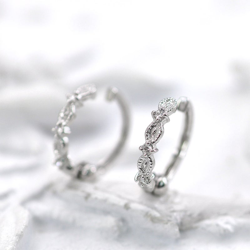 K10WG ダイヤモンド フープ ピアリング_03