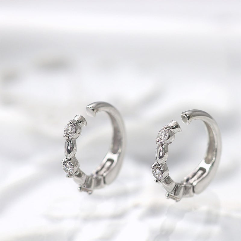 K10WG ダイヤモンド フープ ピアリング_05