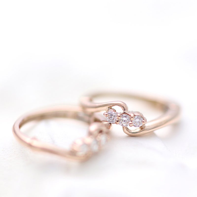 K10PG ダイヤモンド フープ ピアリング 痛くないイヤリング_02