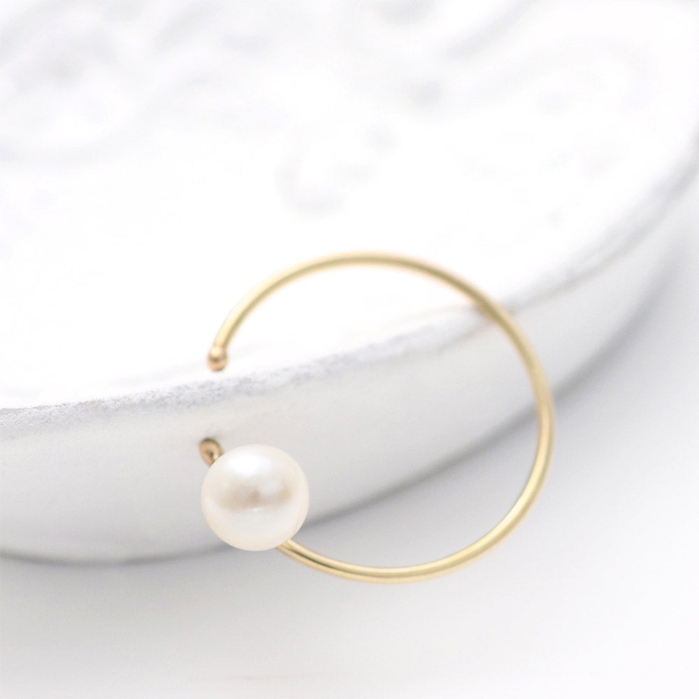 K10YG 淡水真珠イヤーカフ