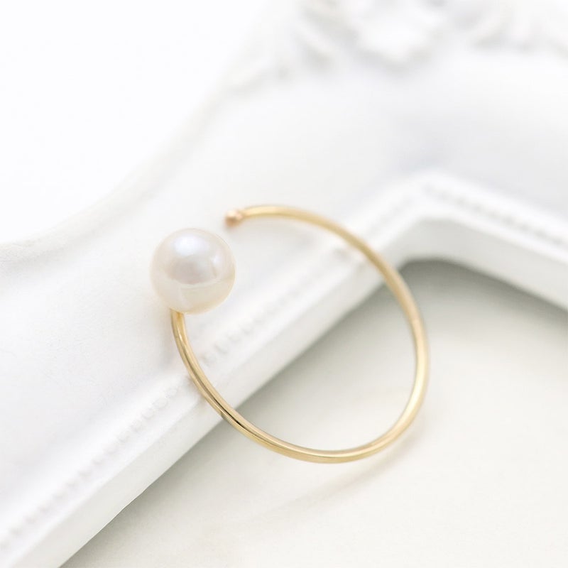 K10YG 淡水真珠 イヤーカフ_11