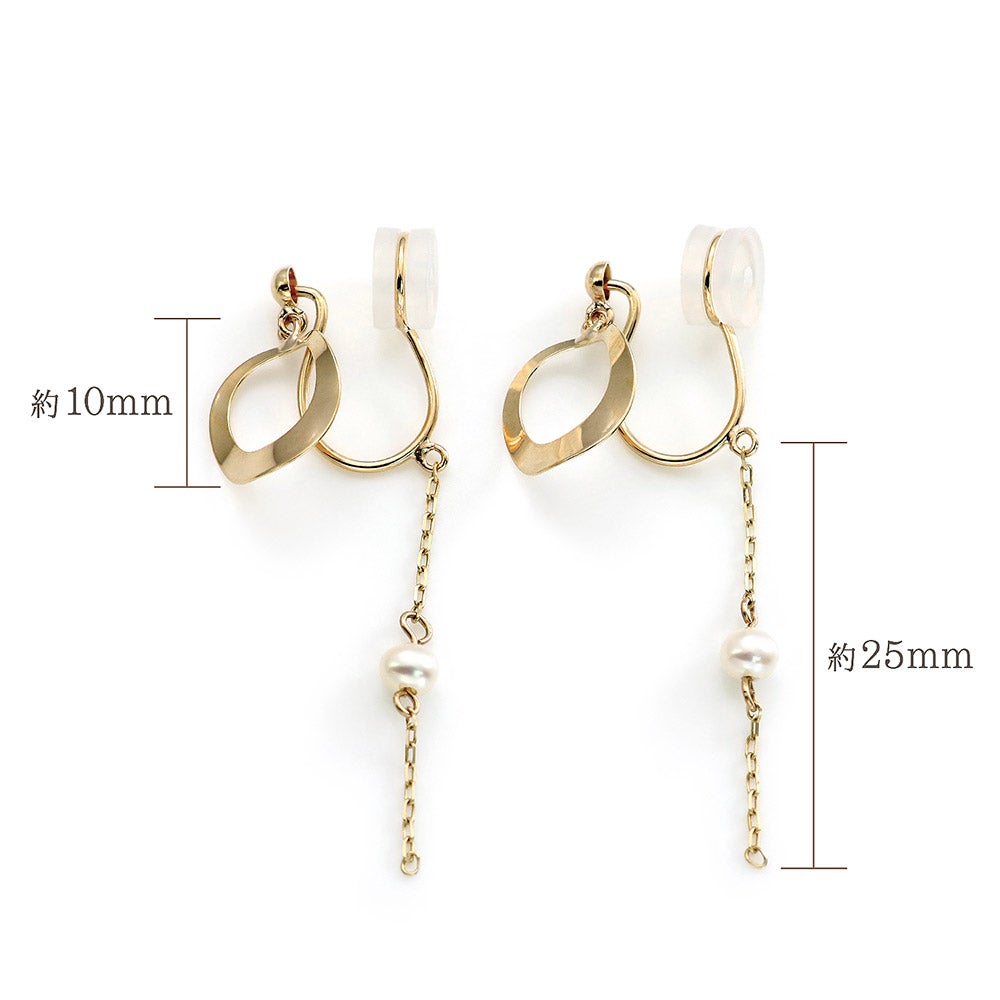 K10YG 淡水パール イヤリング_05