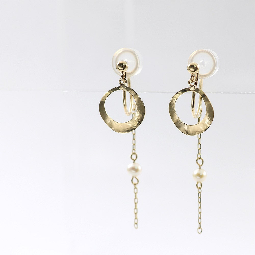 K10YG 淡水パール イヤリング_09