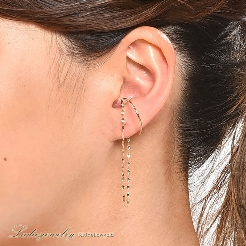 K10YG チェーン イヤーカフ_05