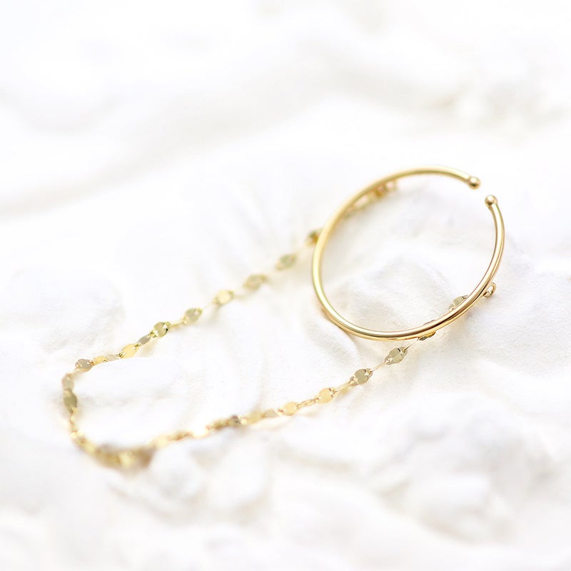 K10YG チェーン イヤーカフ_12