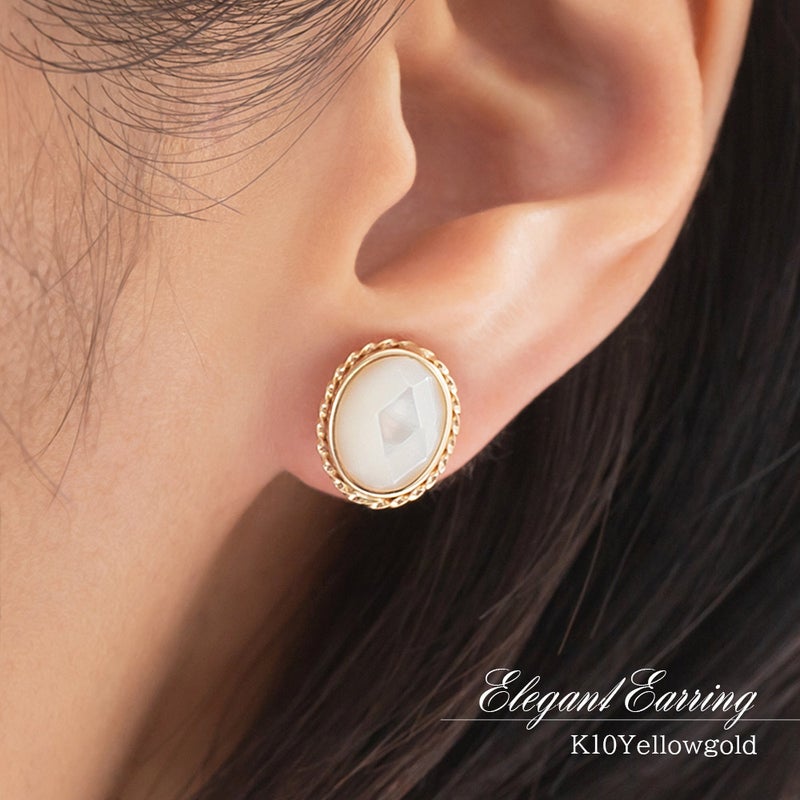 K10YG 白蝶貝イヤリング_10