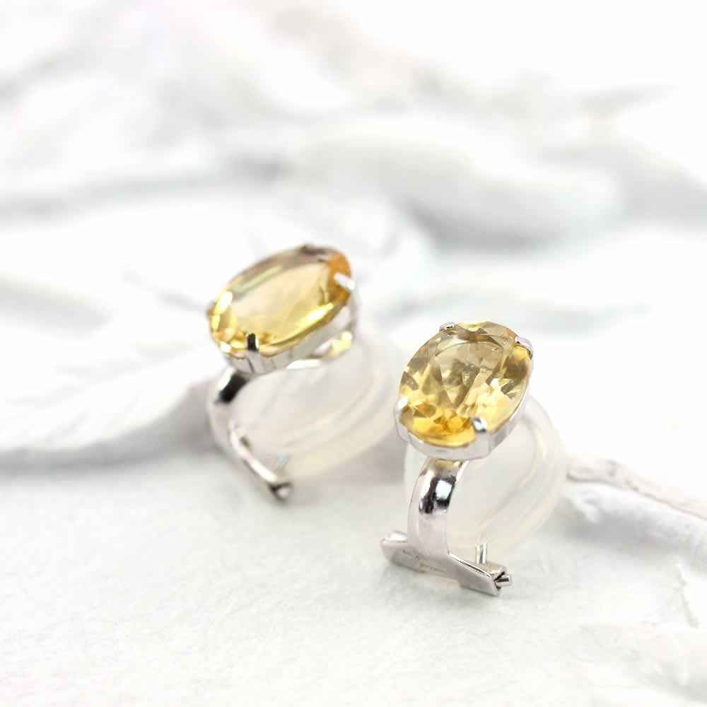 K14WG シトリン イヤリング 11月誕生石_02