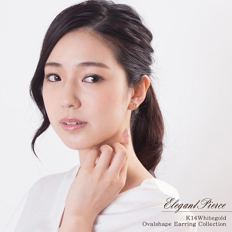 K14WG シトリン イヤリング 11月誕生石_05