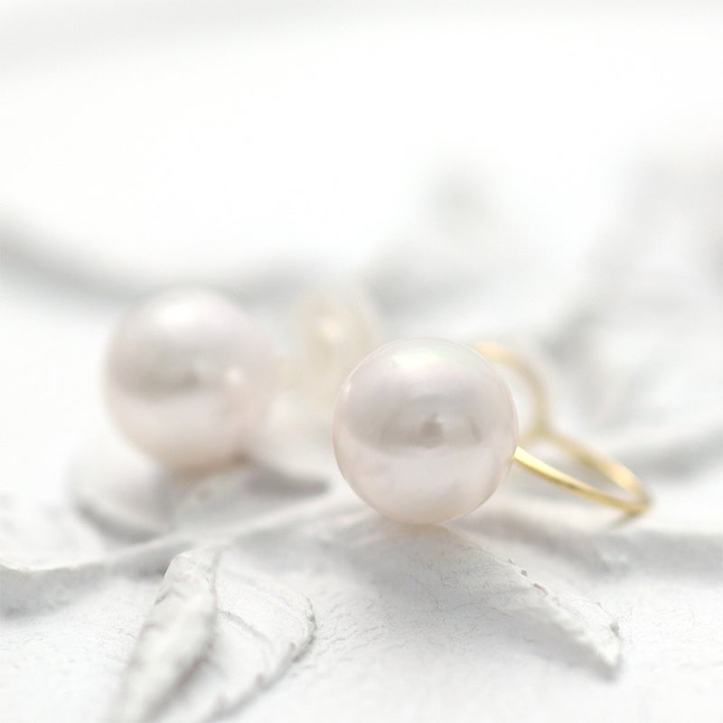 K18YG アコヤ真珠 イヤリング_09