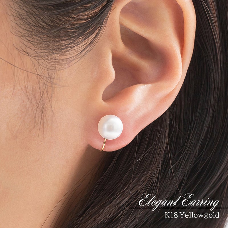 K18YG アコヤ真珠 イヤリング_10