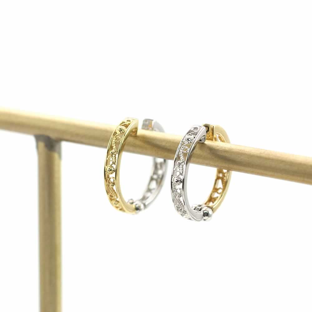 K18YG/K18WG リバーシブル フープ ピアリング_02