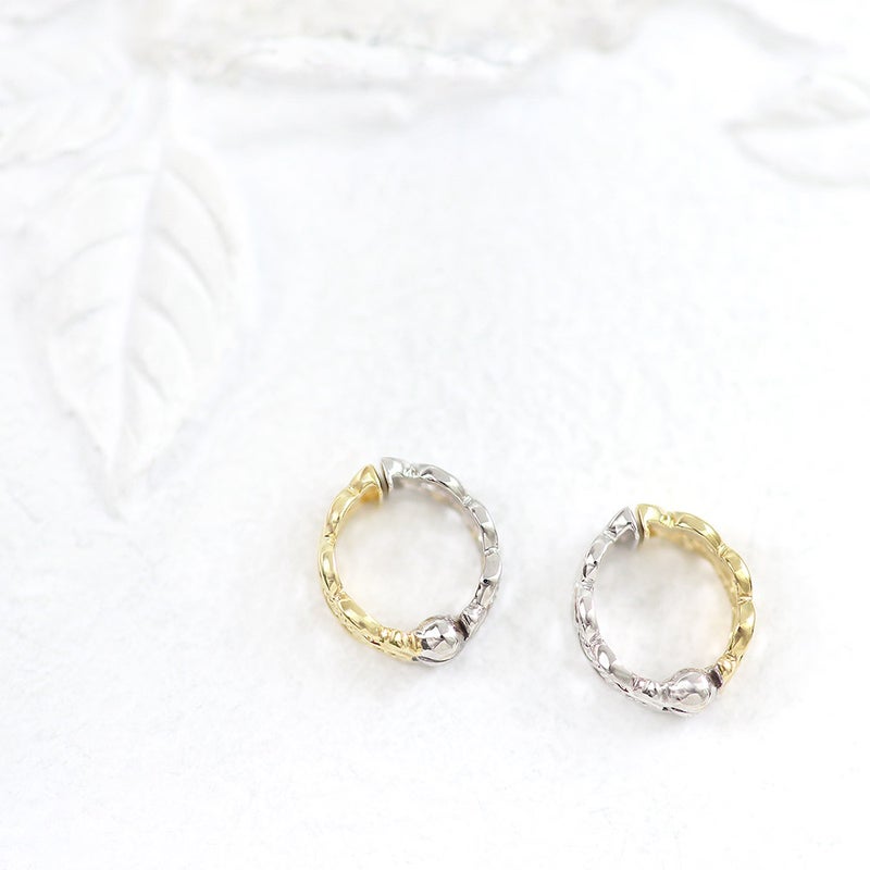 K18YG/K14WG リバーシブル ピアリング_10