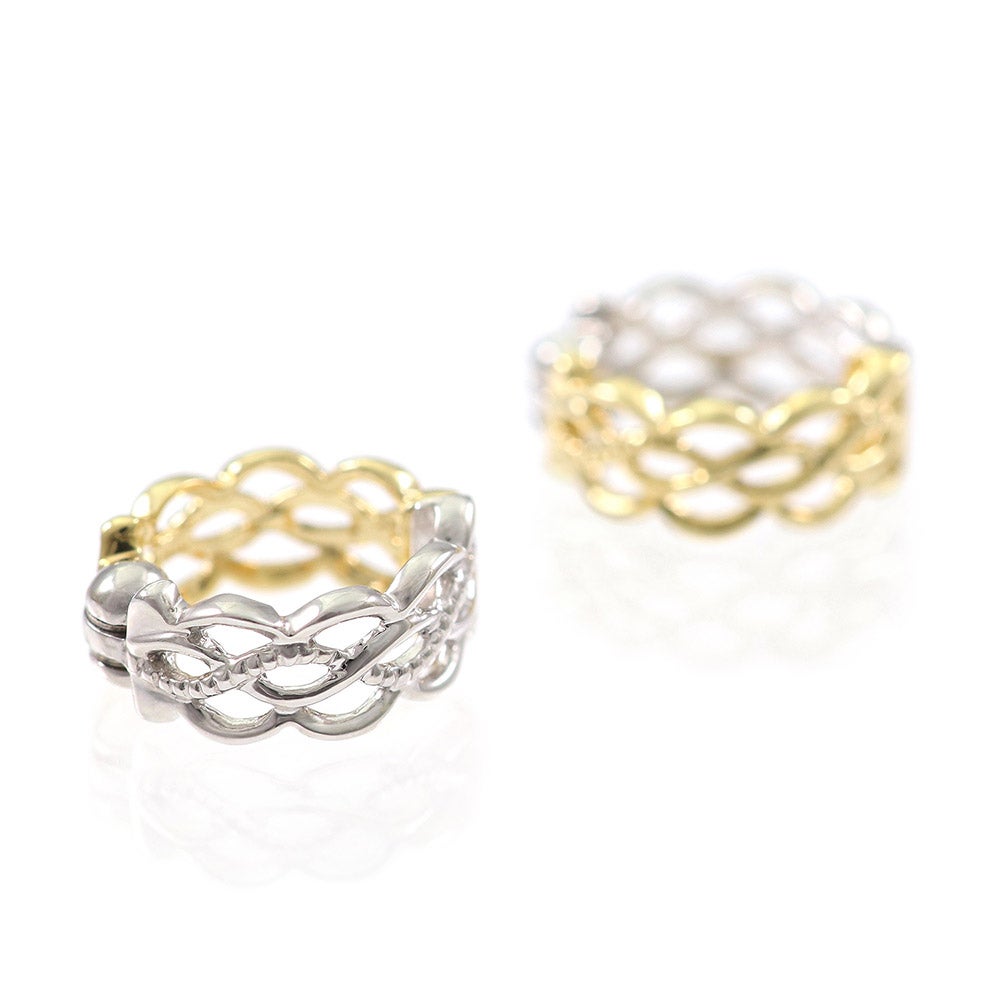 K18YG/K14WG リバーシブル ピアリング_11