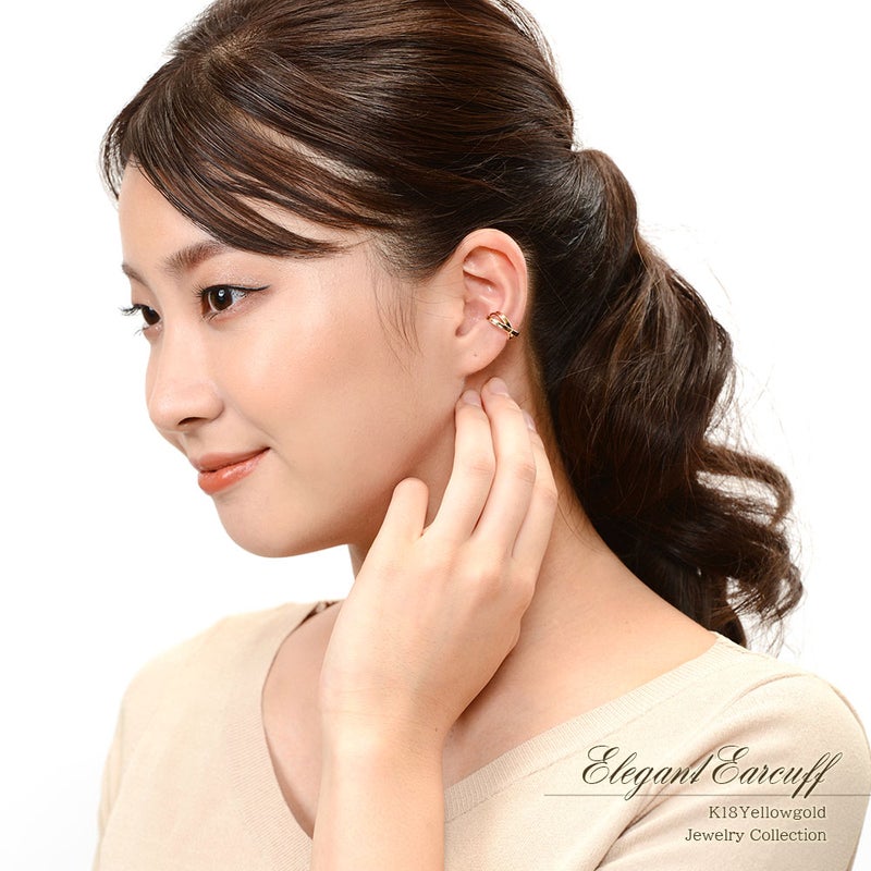 K18YG クロス イヤーカフ_09