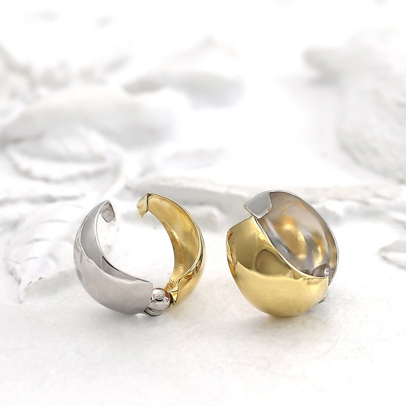 K18YG/K14WG リバーシブル フープ ピアリング_11