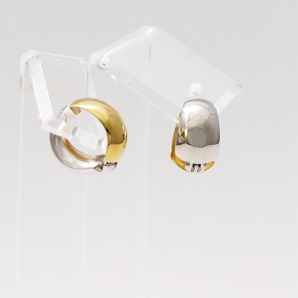 K18YG/K14WG リバーシブル フープ ピアリング_13