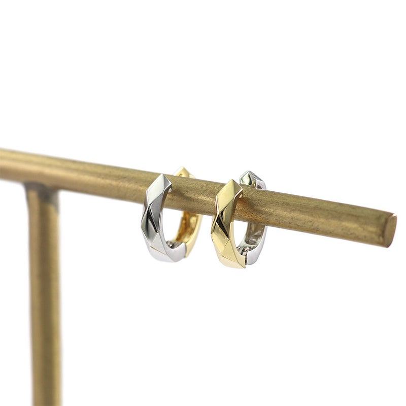 K18YG/K14WG リバーシブル フープ ピアリング_10